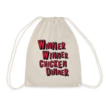 winner winner chicken dinner - Turnbeutel - Natur - Vorne