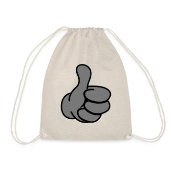 like_hand_02 - Drawstring Bag - nature - Front