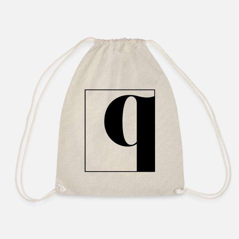 Lettre alphabet q - Sac de sport léger - nature