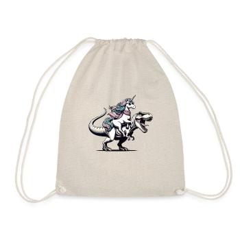 Unicorn Dinosaur Trending Fantasy Creature - Drawstring Bag - nature - Front