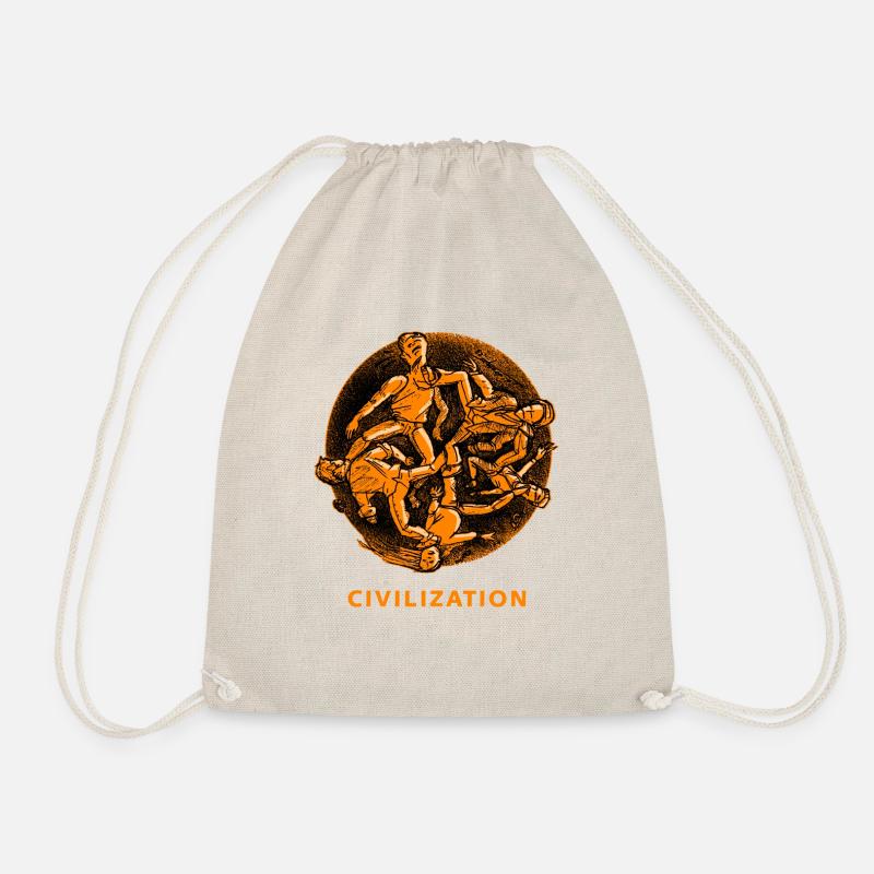 Kick orange - Turnbeutel - Natur