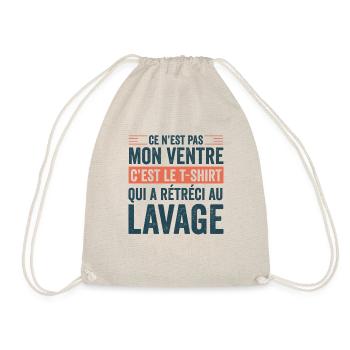 C'est Le T-shirt Qui A Rétréci Au Lavage Homme - Sac de sport léger - nature - Devant