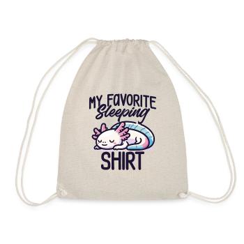 Axolotl Sommeil Humour Cadeau Pyjama Flemme - Sac de sport léger - nature - Devant