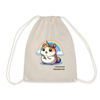 Hamster Einhorn - Unicornus Hamsterum - Turnbeutel - Natur - Vorne