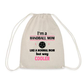 Ich bin eine Handball-Mama - Turnbeutel - Natur - Vorne