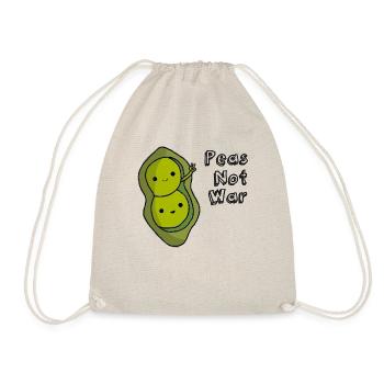 Peas not war - Shirt - Turnbeutel - Natur - Vorne