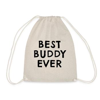Best Buddy Ever | Beste Freunde | Geschenkidee - Turnbeutel - Natur - Vorne