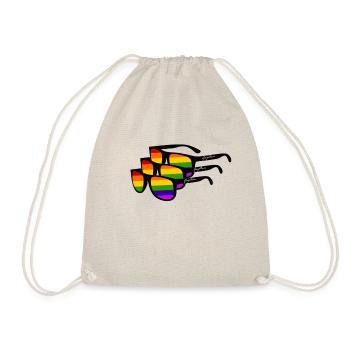 Rainbow Sunglass « Gay Ban » - Sac de sport léger - nature - Devant