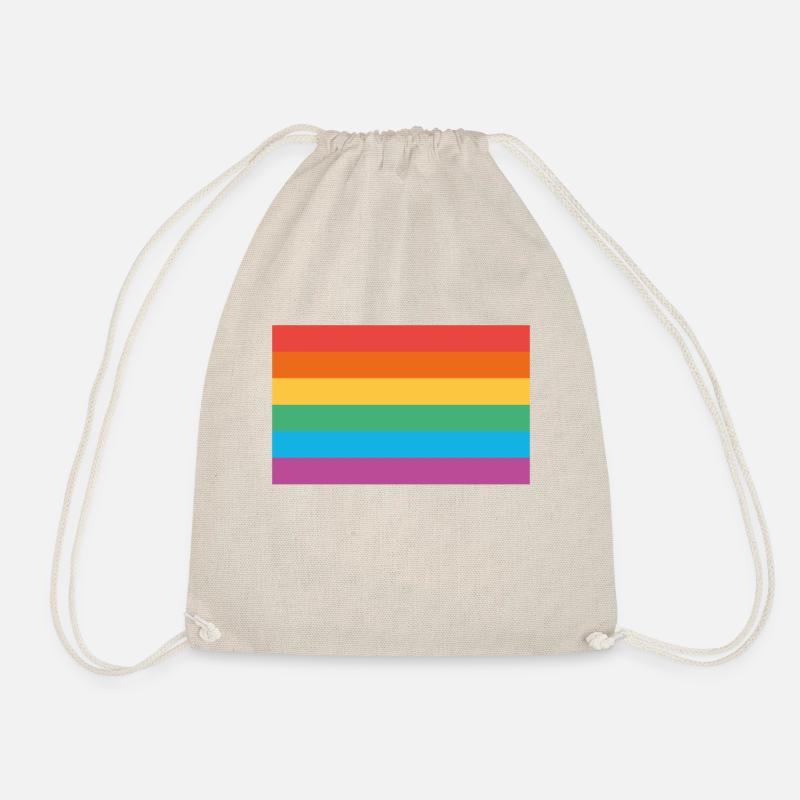 Pride Flag - Rainbow - Turnbeutel - Natur