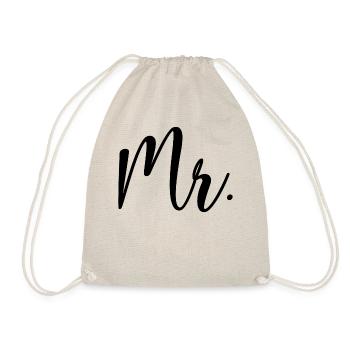 Mr. Matching Paar Verlobung Hochzeit Flitterwochen - Turnbeutel - Natur - Vorne