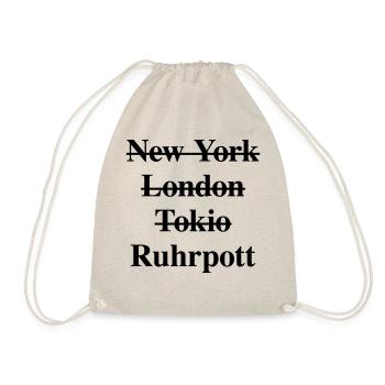 New York London Tokio - Ruhrpott - Turnbeutel - Natur - Vorne