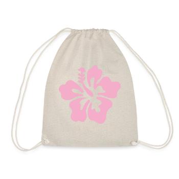 Hibiscus Flower - Light pink - Drawstring Bag - nature - Front