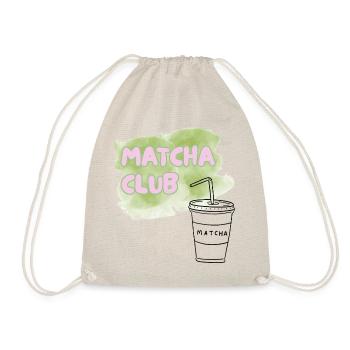 Matcha Club Illustration - Turnbeutel - Natur - Vorne