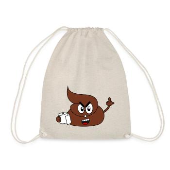 Merde tas de papier hygiénique Corona Virus - Sac de sport léger - nature - Devant