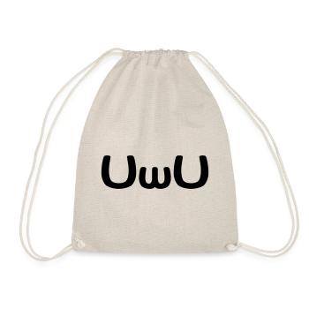 Émoticône UwU Happy Anime Face - Sac de sport léger - nature - Devant