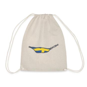 à l’intérieur d’un Suédois - fermeture éclair - Sac de sport léger - nature - Devant