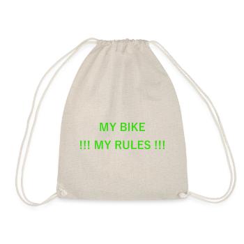 my bike my rules - Turnbeutel - Natur - Vorne