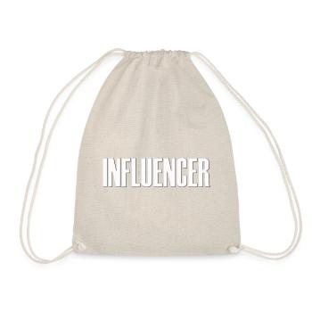 influencer youtuber fame babo sticker sticker sticker - Drawstring Bag - nature - Front