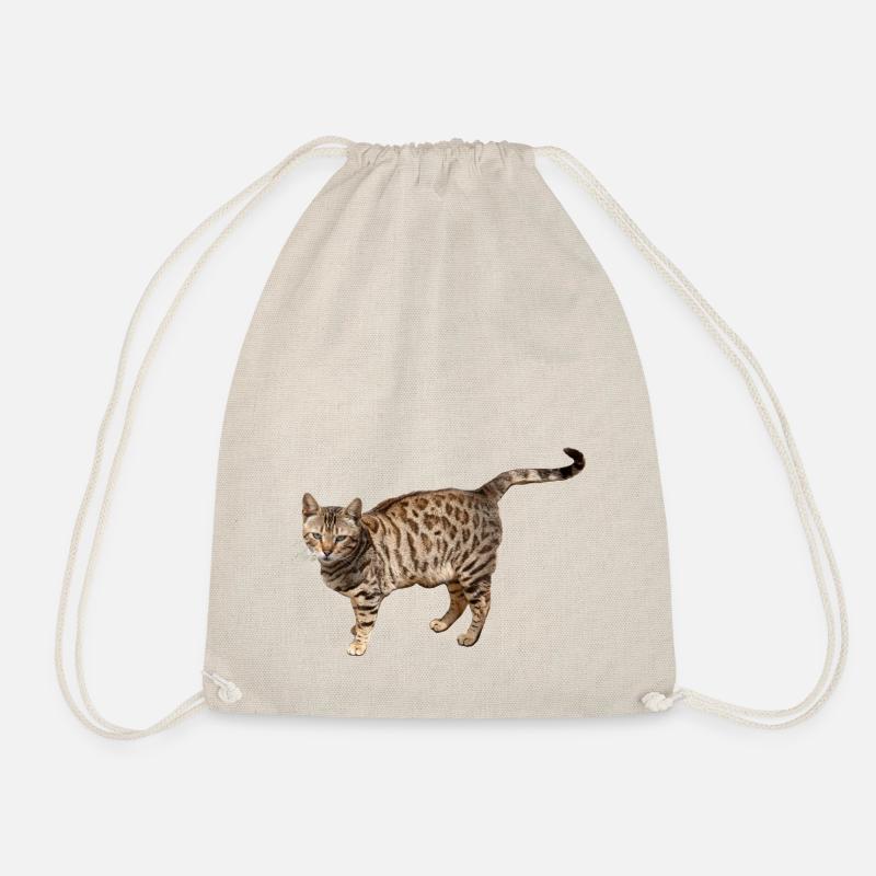 Bengal Cat, Asian Leopard Cat, Domestic Cat - Drawstring Bag - nature
