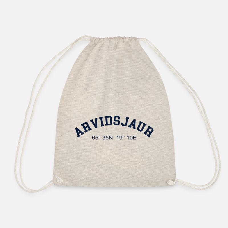 Arvidsjaur Sweden Coordinates GPS Map Hiking - Drawstring Bag - nature