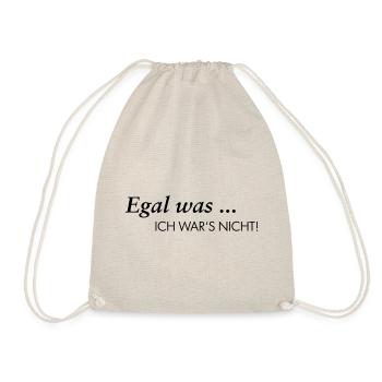 Egal was ... ich war's nicht! - Turnbeutel - Natur - Vorne