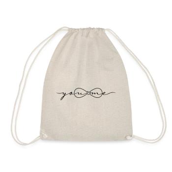 Infinity symbol you and me Infinity - Drawstring Bag - nature - Front