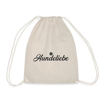Hundeliebe mit Hundepfote - Turnbeutel - Natur - Vorne