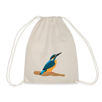 Kingfisher - Drawstring Bag - nature - Front