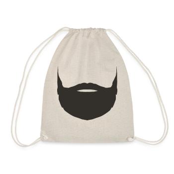 Tendance hipster de masque de barbe pleine barbe - Sac de sport léger - nature - Devant