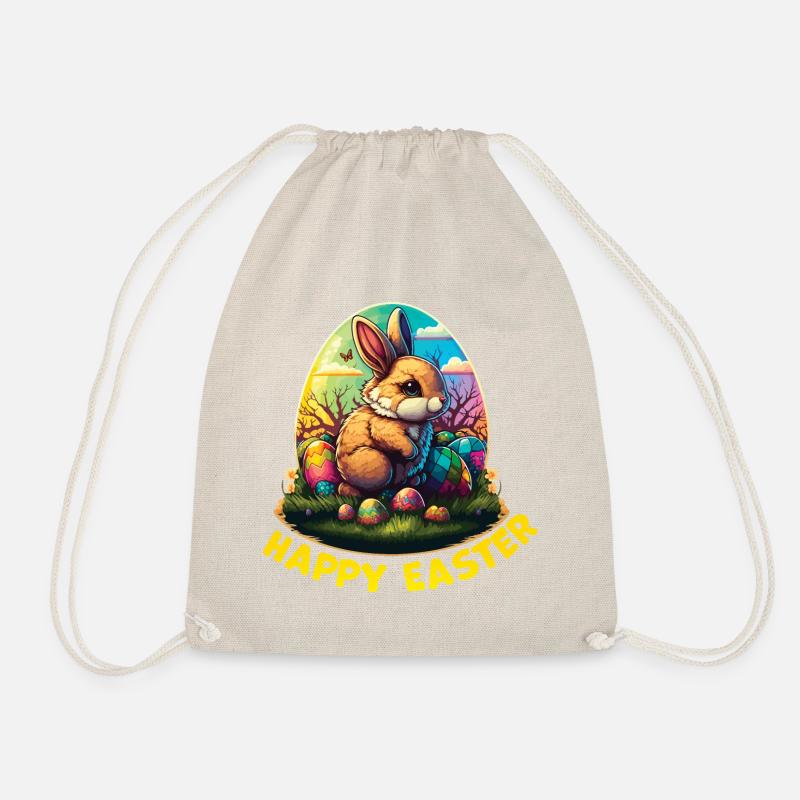 Frohe Ostern - Turnbeutel - Natur