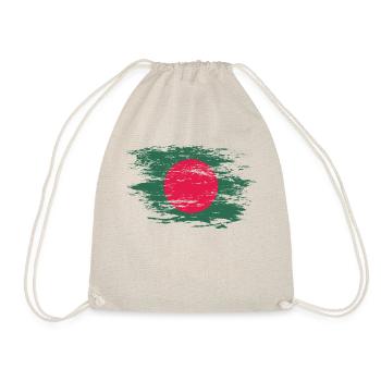 Drapeau du Bangladesh utilisé - Sac de sport léger - nature - Devant