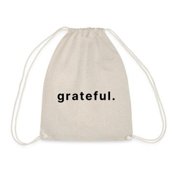 grateful. - Turnbeutel - Natur - Vorne