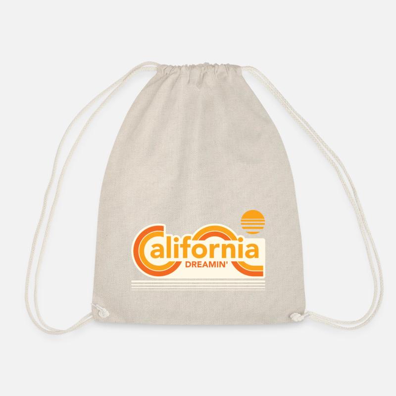 CALIFORNIA DREAMIN Tee Shirts - Drawstring Bag - nature