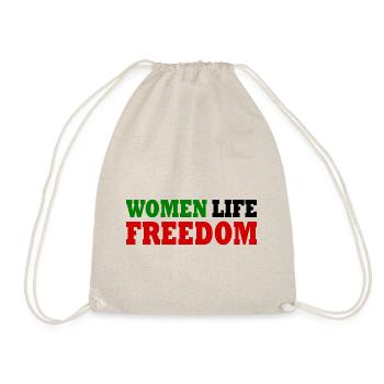 Women life freedom - Turnbeutel - Natur - Vorne