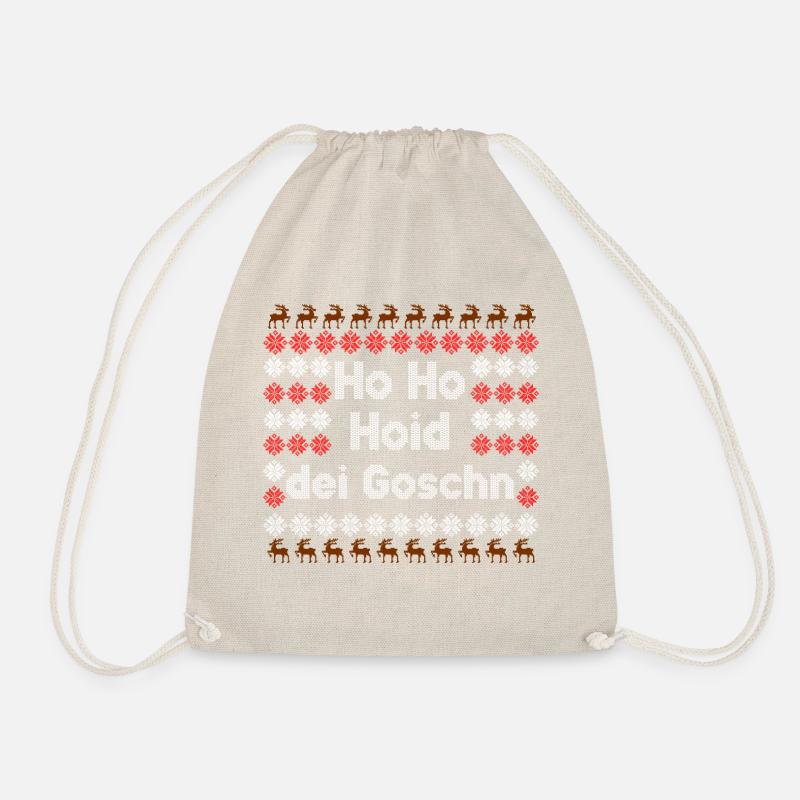 Ho ho hoid dei goschn - Drawstring Bag - nature
