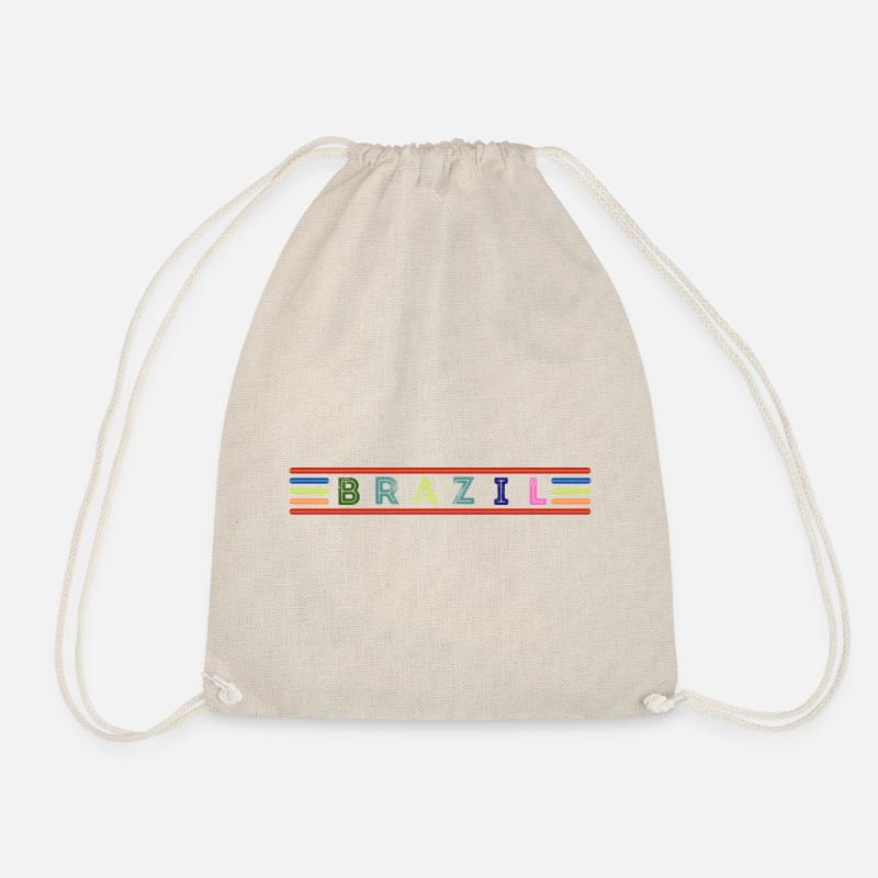 Brazil - Drawstring Bag - nature
