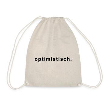 optimistisch. - Turnbeutel - Natur - Vorne