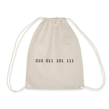 Nerdy Design "Prime Numbers 2, 3, 5, 7" Nombres binaires - Sac de sport léger - nature - Devant