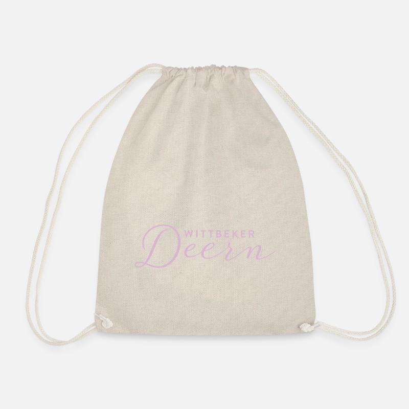Wittbeker Deern Script light pink 2024 - Drawstring Bag - nature