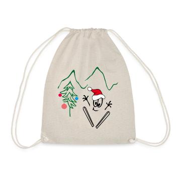 Sauteurs à ski, Joyeux Noël - Sac de sport léger - nature - Devant