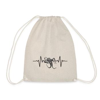 Cadeau Octopus Heartbeat - Sac de sport léger - nature - Devant