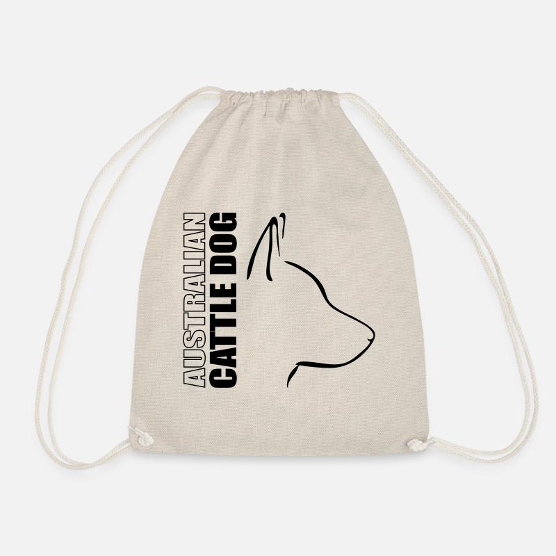AUSTRALIAN CATTLE DOG Profil Wilsigns Hunde Hund - Turnbeutel - Natur