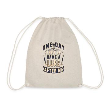 Fishing fishing bait angler gift funny - Drawstring Bag - nature - Front