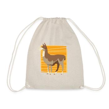 Lama - for animal lovers - animal design - Drawstring Bag - nature - Front