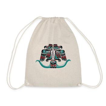 Haida Tlingit Indianer Donnervogel - Turnbeutel - Natur - Vorne