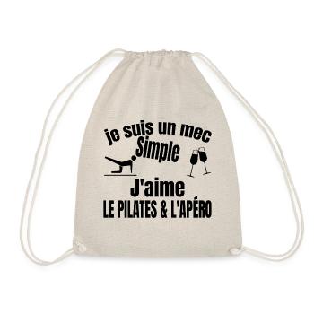 pilates et apéro - Sac de sport léger - nature - Devant