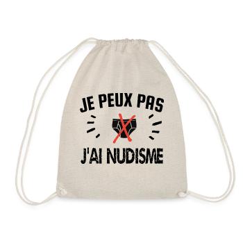 je peux pas j'ai nudisme - Sac de sport léger - nature - Devant