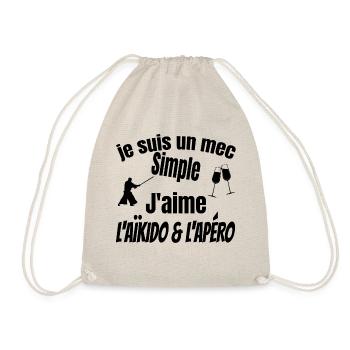 aïkido et apéro - Sac de sport léger - nature - Devant