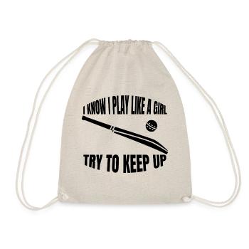 Cricket Woman Cricket Team Cricket Team - Drawstring Bag - nature - Front