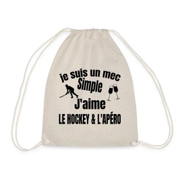 hockey et apéro - Sac de sport léger - nature - Devant